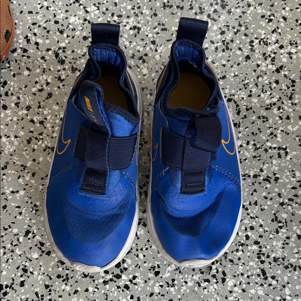 Nike Kids Blue and Yellow Sneakers